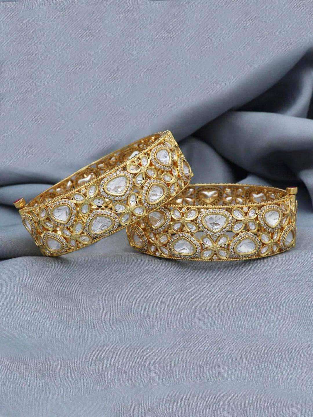 Ishhaara Ad Polki Flower Kadas