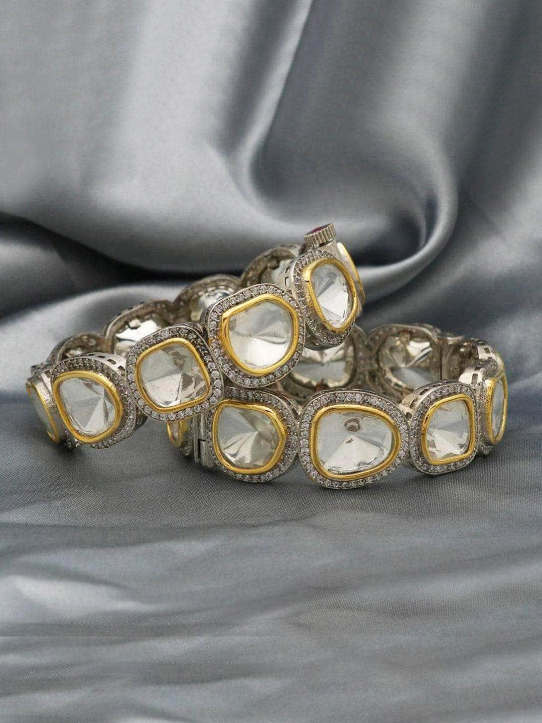 Statement Kada Kundan Bangle - Main Image