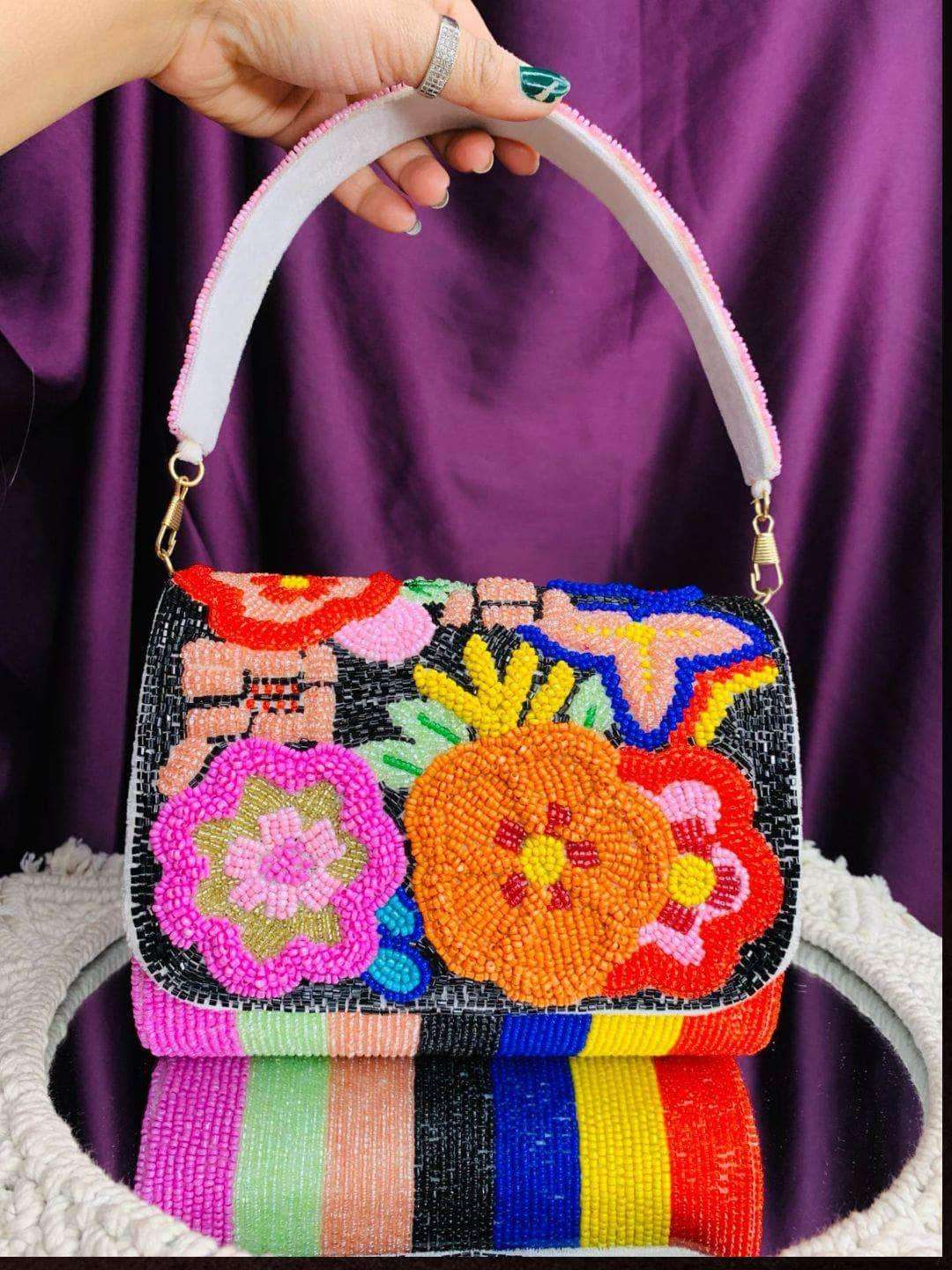 Ishhaara 3D Flower Clutch Bag