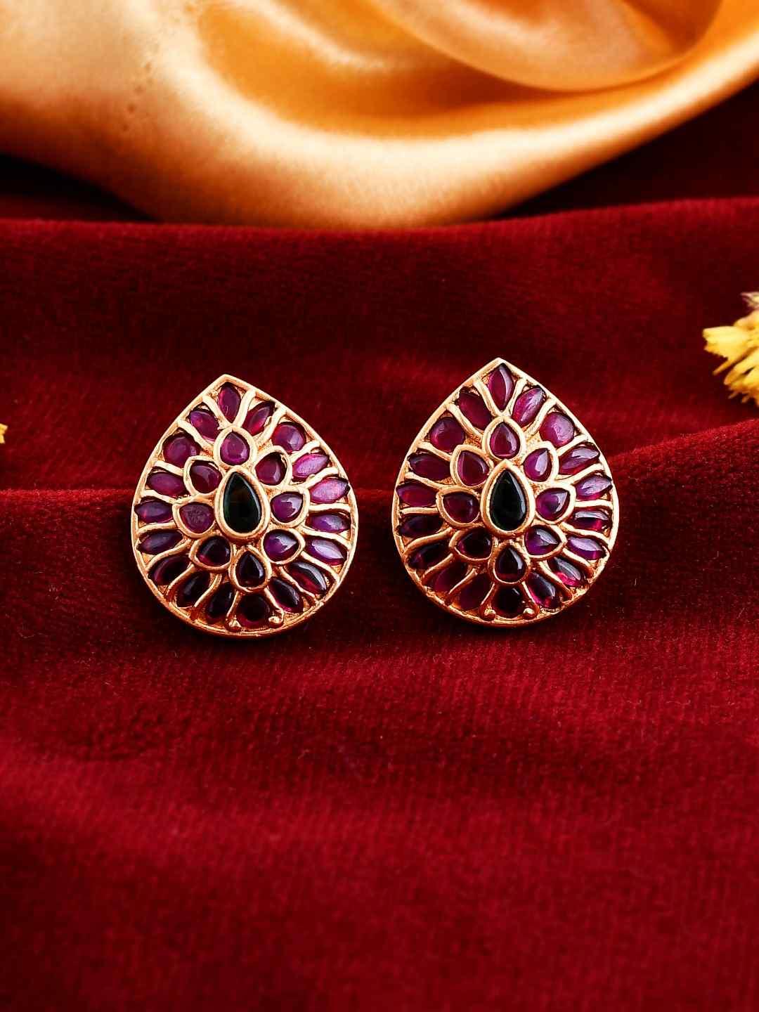 Ishhaara Aalila Kundan Stud Pink
