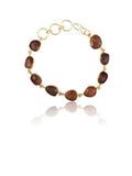 Ishhaara Aaliyah In Tiger Eye Sparkler Bracelet