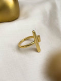 Ishhaara Abstract Gold Ring