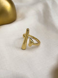 Ishhaara Abstract Gold Ring