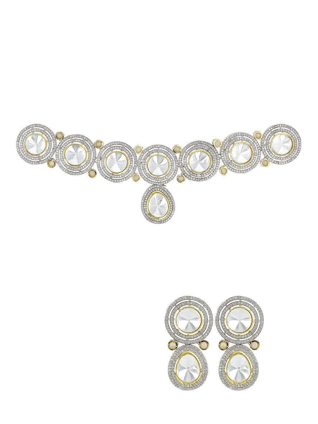 Ishhaara Ad Stone Kundan Choker Set