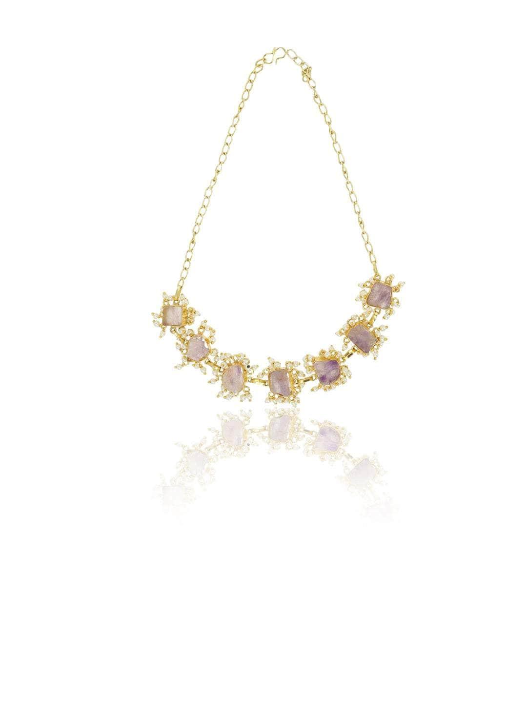 Ishhaara Amethyst Choker Lilac