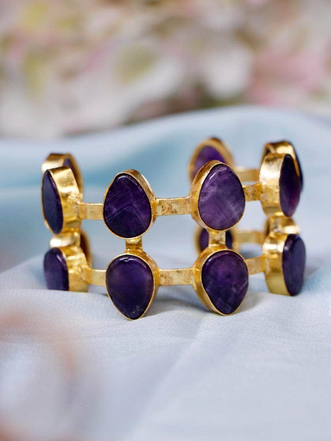 Ishhaara Ametrine Hand Cuff Violet
