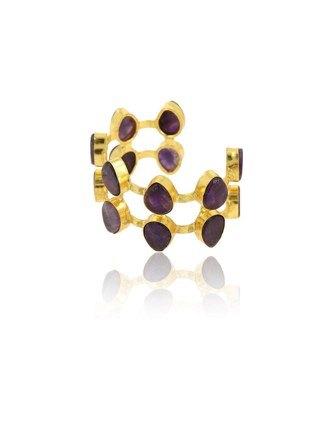 Ishhaara Ametrine Hand Cuff Violet