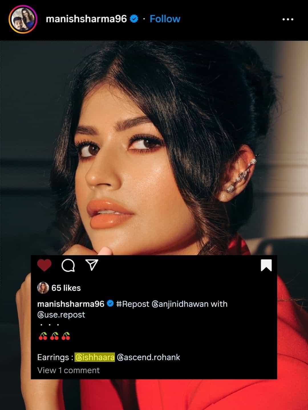 Ishhaara Anjini Dhawan In Clip On Drop Earrings