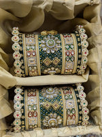 Ishhaara Antique Green Rajwadi Bridal Chooda