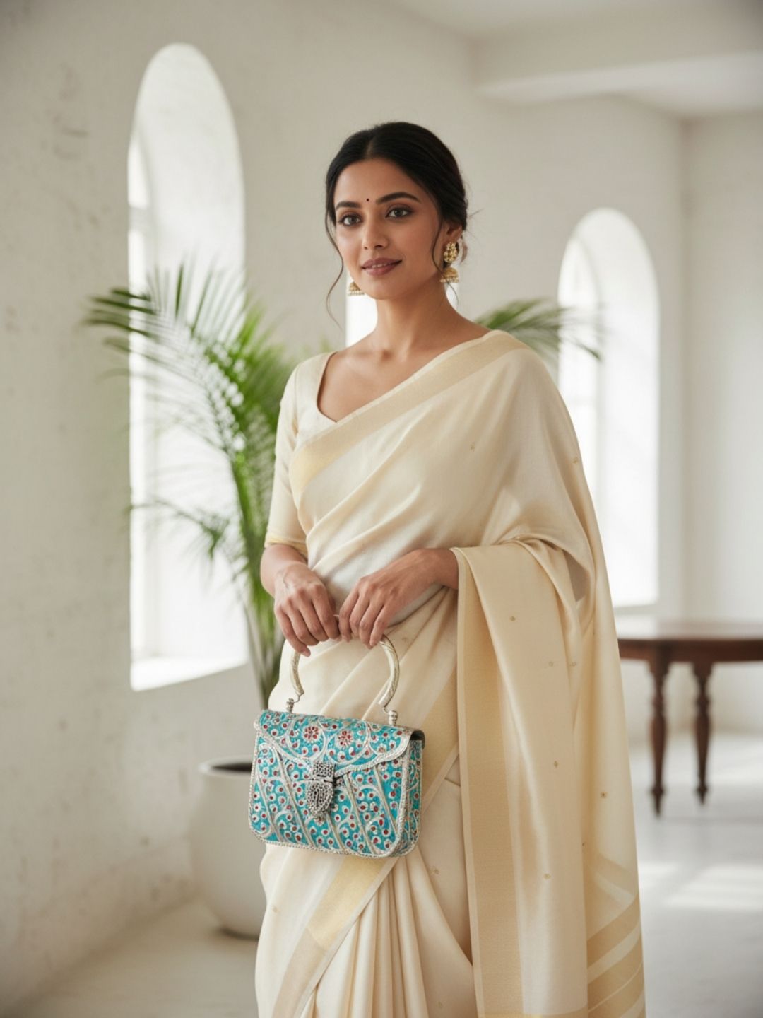 Ishhaara Antique Metal Bag