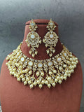 Ishhaara Antique Pachi Kundan Studded Bridal Choker Necklace