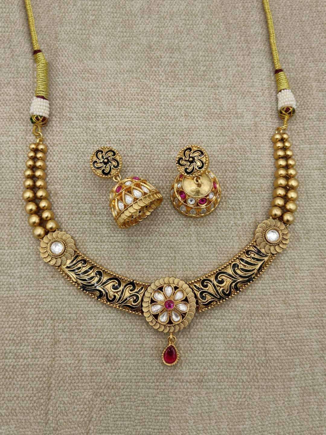 Ishhaara Beaded Torque Necklace