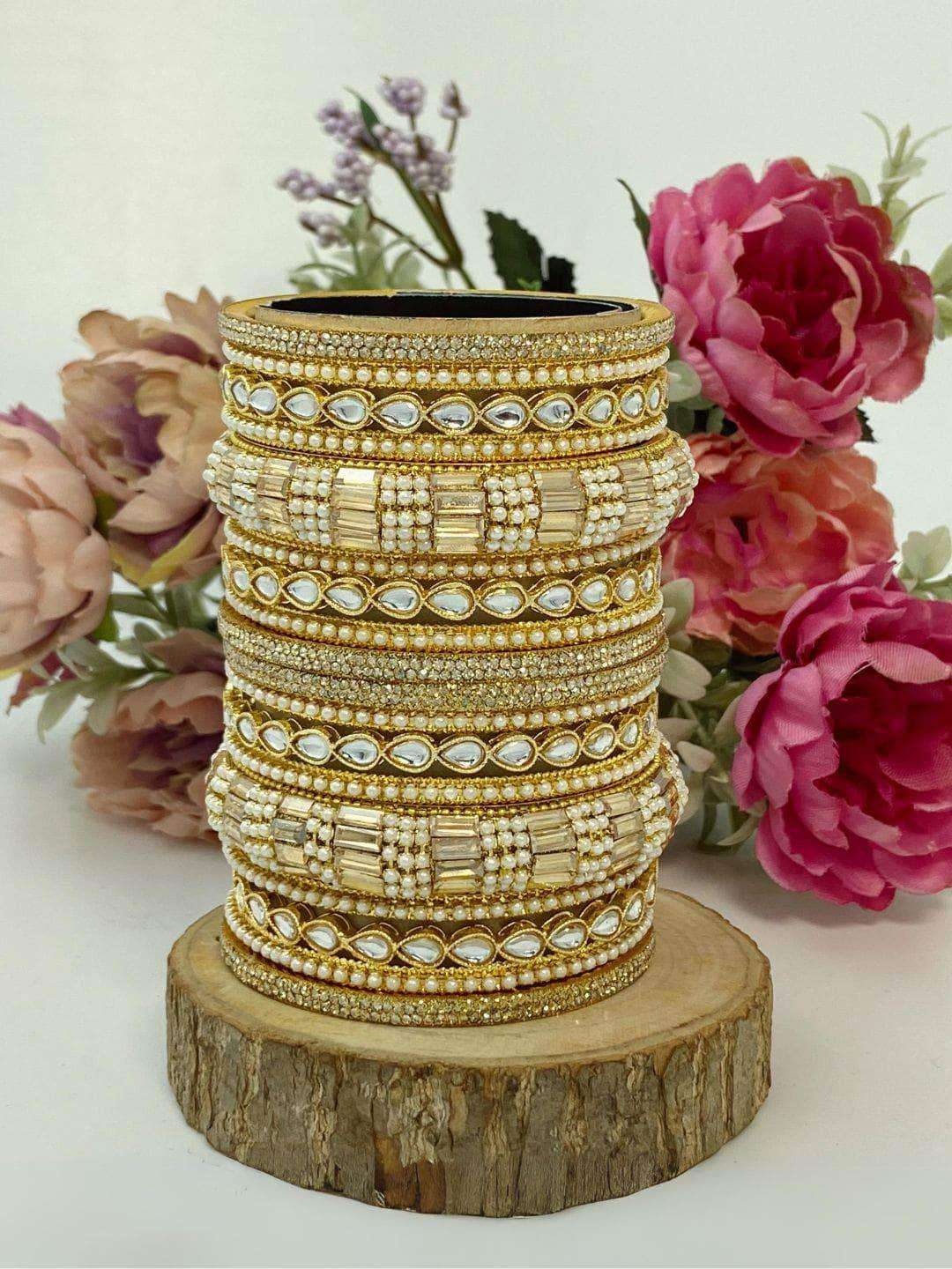 Ishhaara Beautiful Bridal Bangle Set With Pacheli Kada
