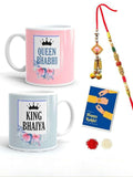 Ishhaara Bhaiya Bhabhi Designer Ceramic Printed Coffee Mug Set For Rakhi Gift