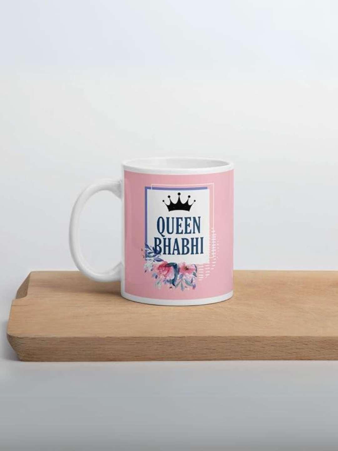 Ishhaara Bhaiya Bhabhi Designer Ceramic Printed Coffee Mug Set For Rakhi Gift