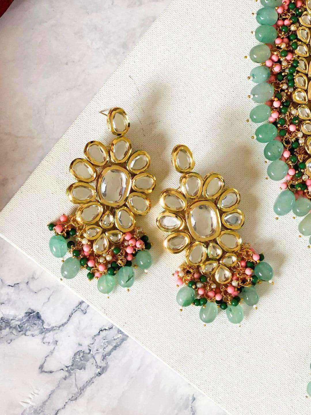 Ishhaara Big Kundan Choker Necklace Set