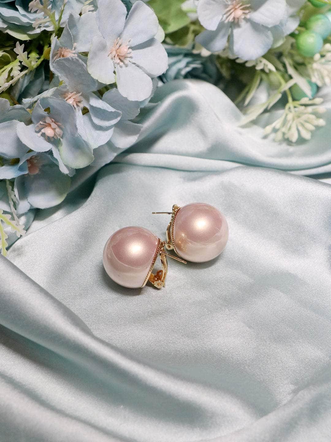 Ishhaara Big Pearl Statement Studs