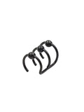 Ishhaara Black Minimalistic Ear Cuff
