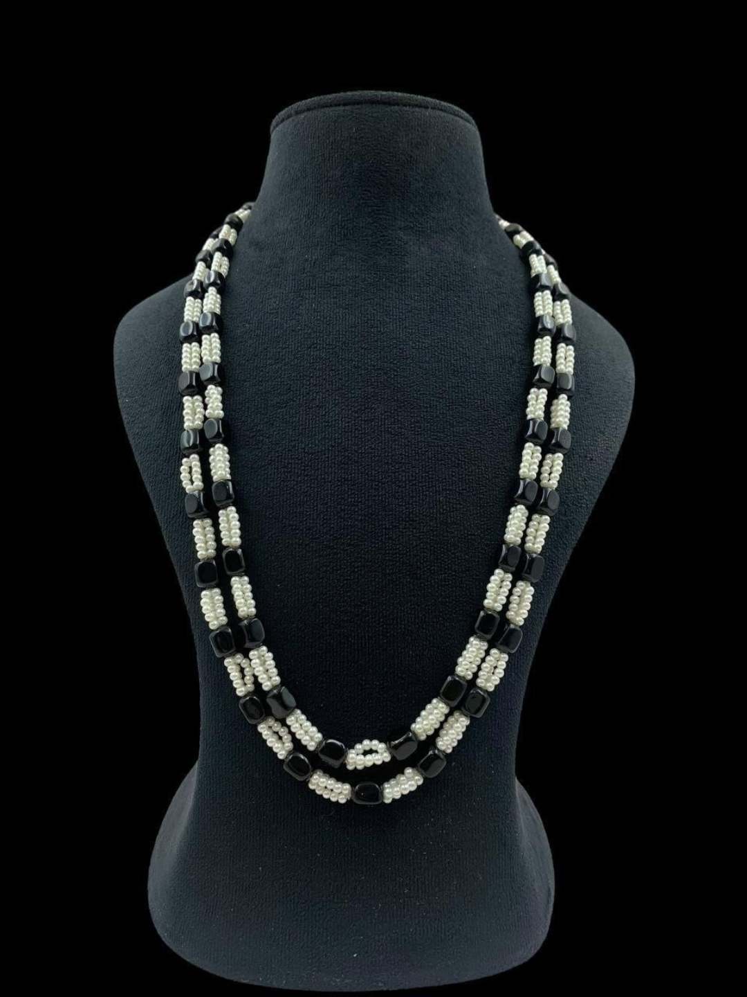 Ishhaara Blue Multicolor Gemstone Beaded Necklace