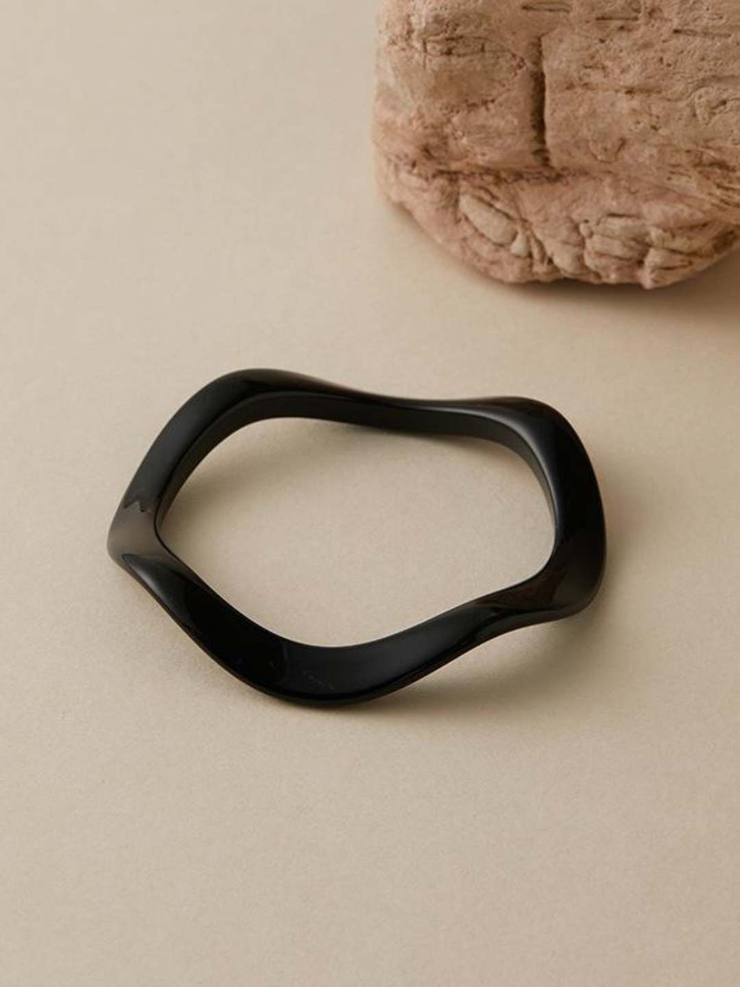 Ishhaara Brown Multicolor Irregular Shape Bangle