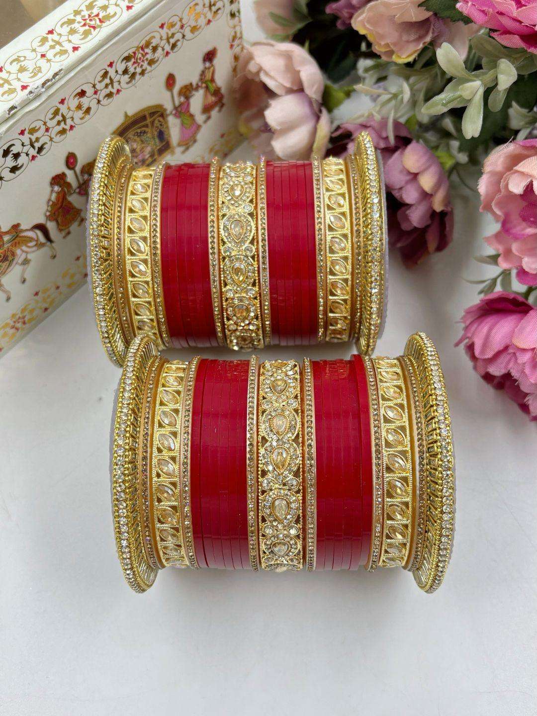 Ishhaara Blood Red Punjabi Bridal Chooda