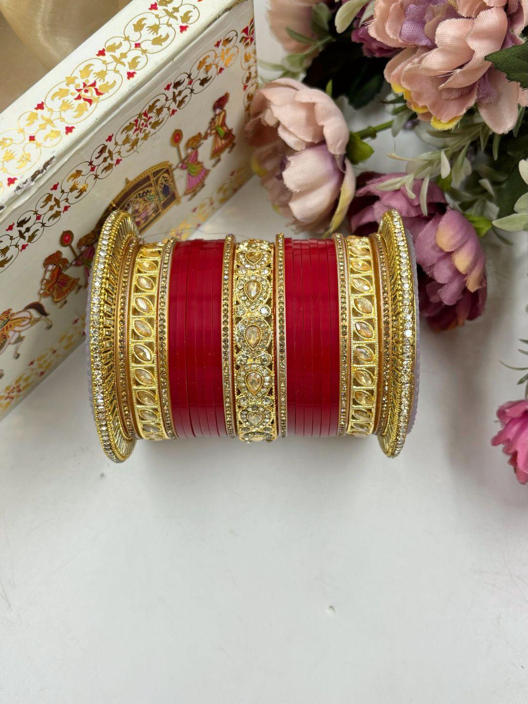 Ishhaara Blood Red Punjabi Bridal Chooda
