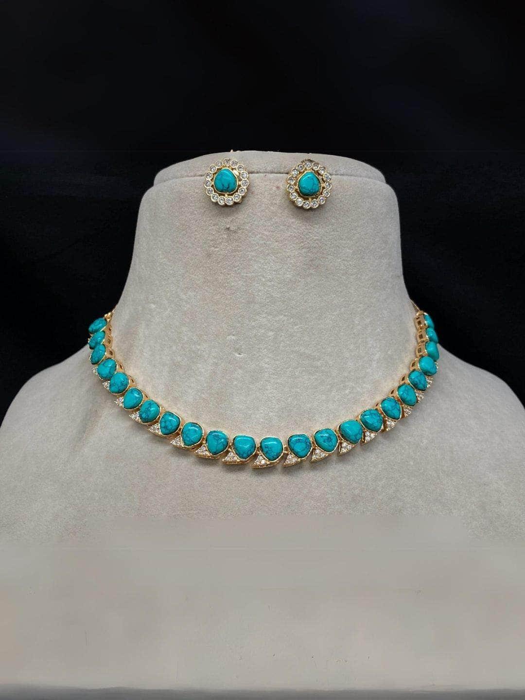 Ishhaara Beaded Choker Necklace Set