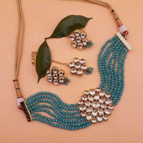 Ishhaara Big Kundan Patch Choker Set