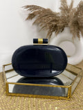 Ishhaara Blue Capsule Resin Clutch Bag