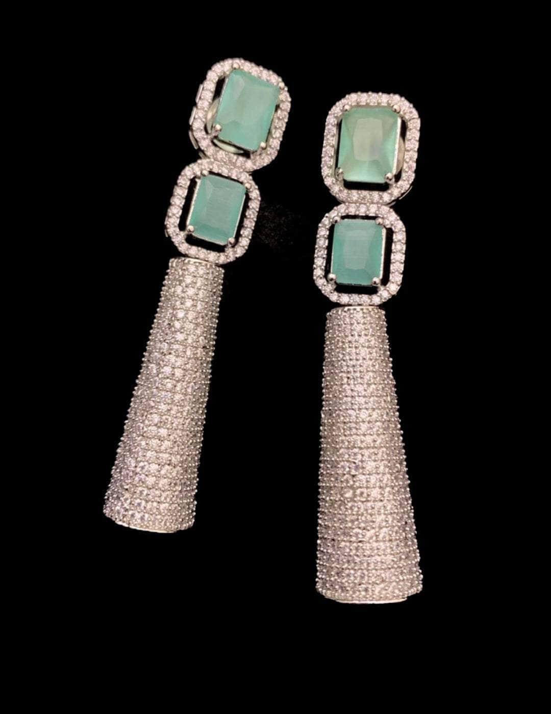 Ishhaara Crystal Long Tail Earrings