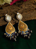 Ishhaara Hand Painted Meenakari Monalisa Beeds Earring