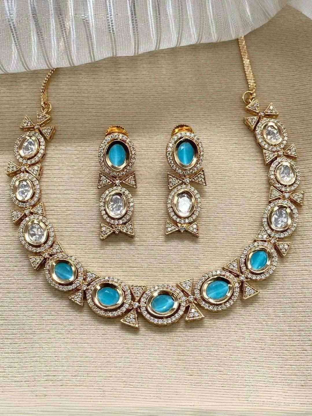 Ishhaara Indian Zircon Necklace Set