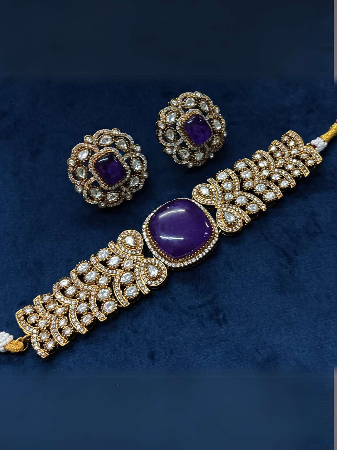 Ishhaara Majestic Moissanite Choker Set