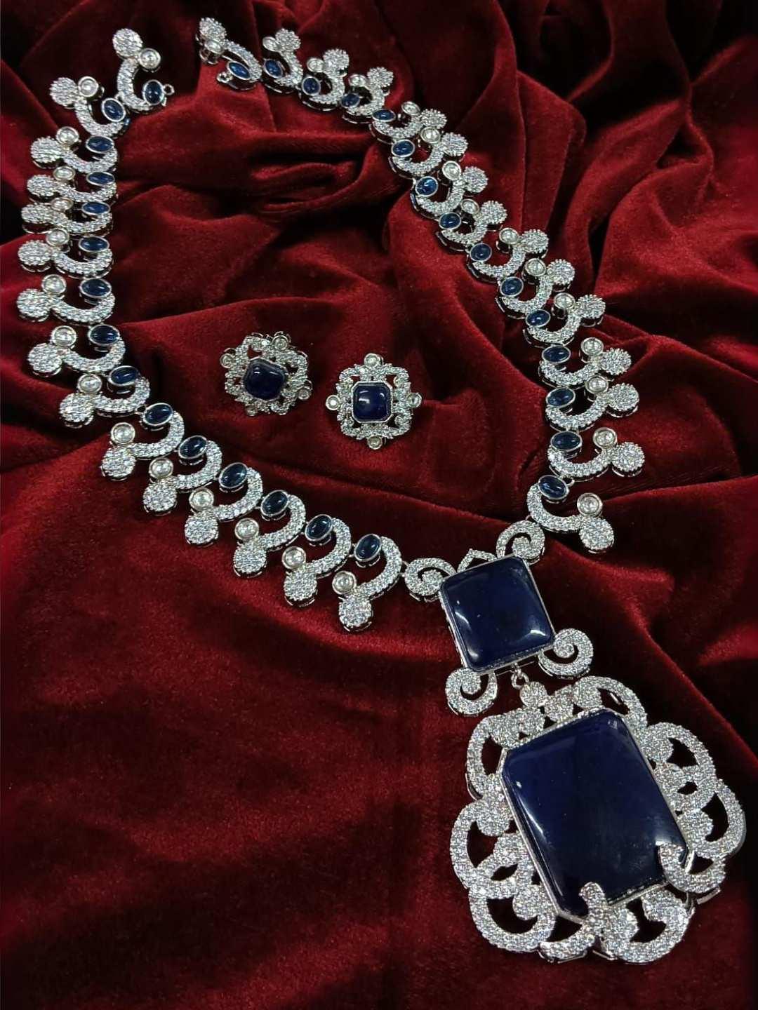 Ishhaara Blue Neeta Ambani Inspired Emerald Necklace