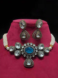 Ishhaara Nikita Dutta In Carved Center Kundan Choker Set