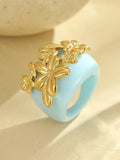 Ishhaara Blue Petal Pop Rings