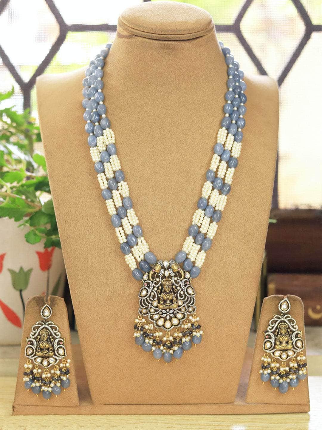 Ishhaara Royal Long Necklace With Earrings