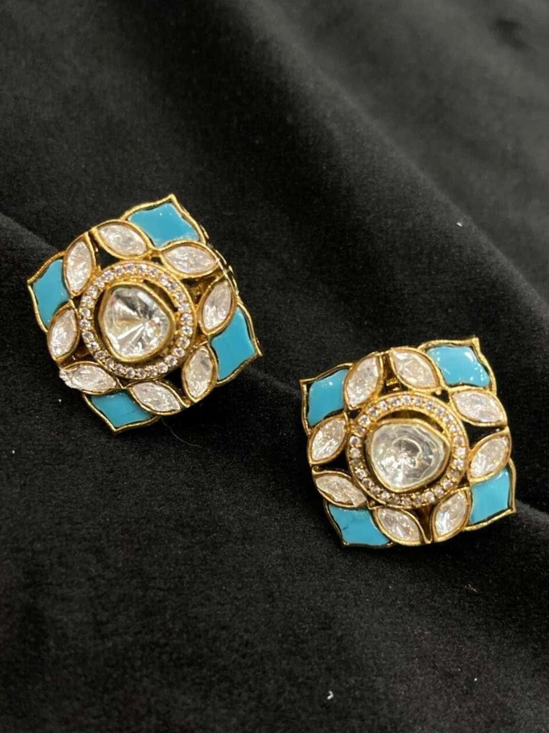 Ishhaara Stunning Uncut Polki Earring