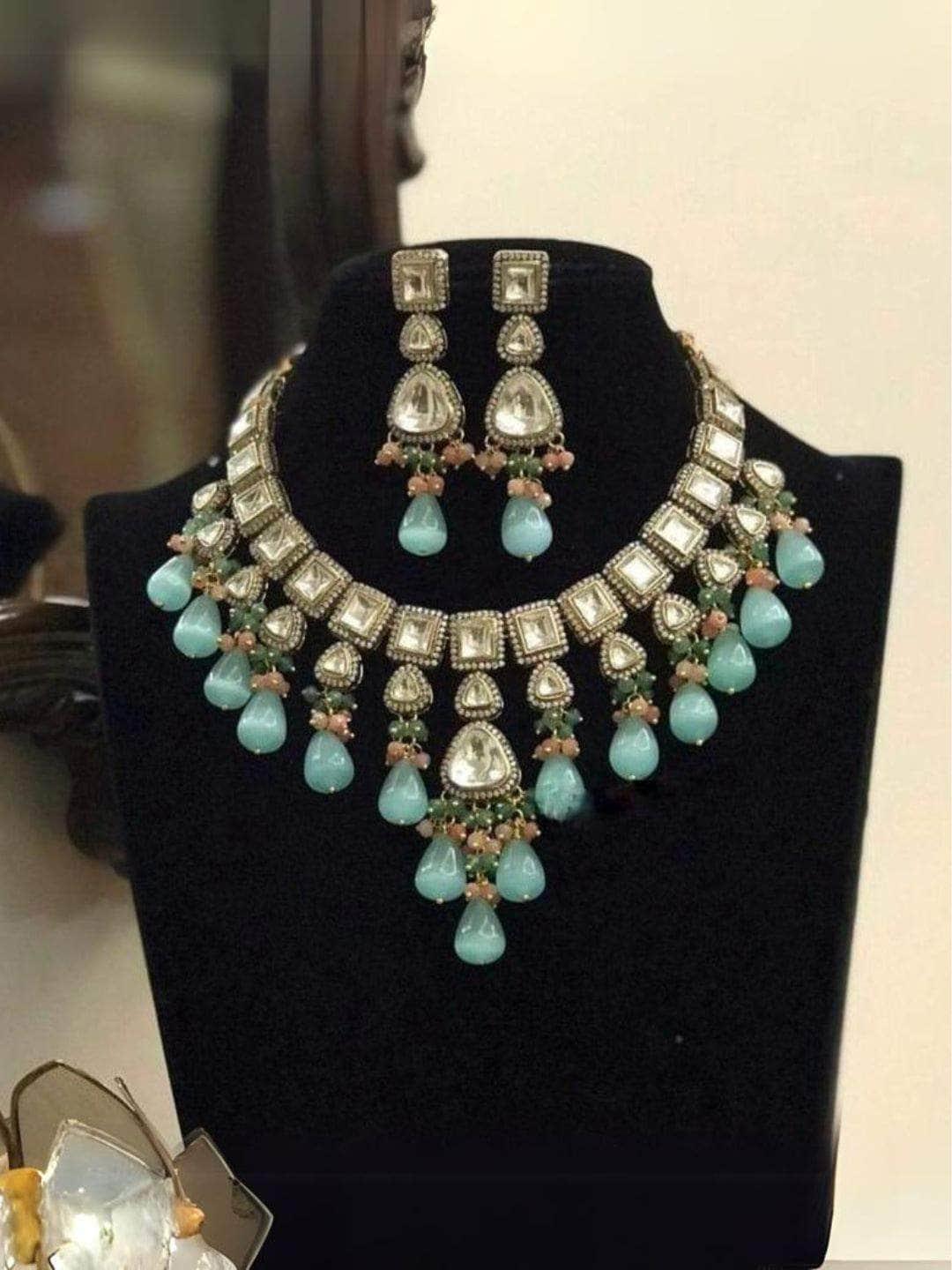 Ishhaara Victorian Setting Polki Necklace