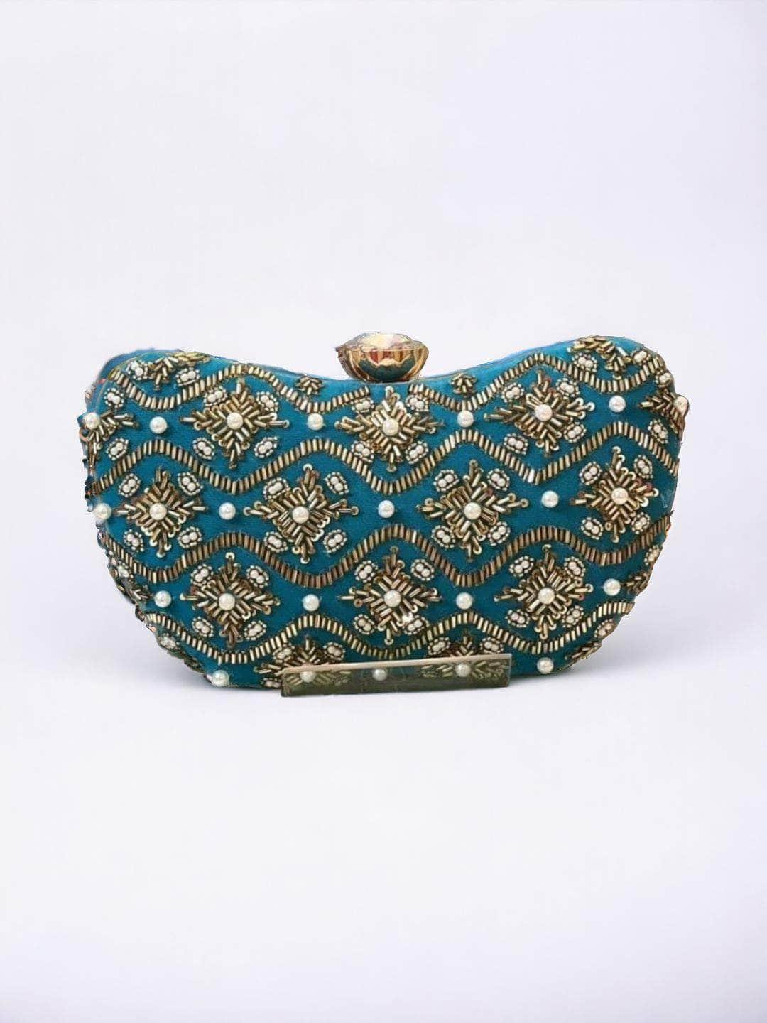Ishhaara Womens Partywear Clutch Bag
