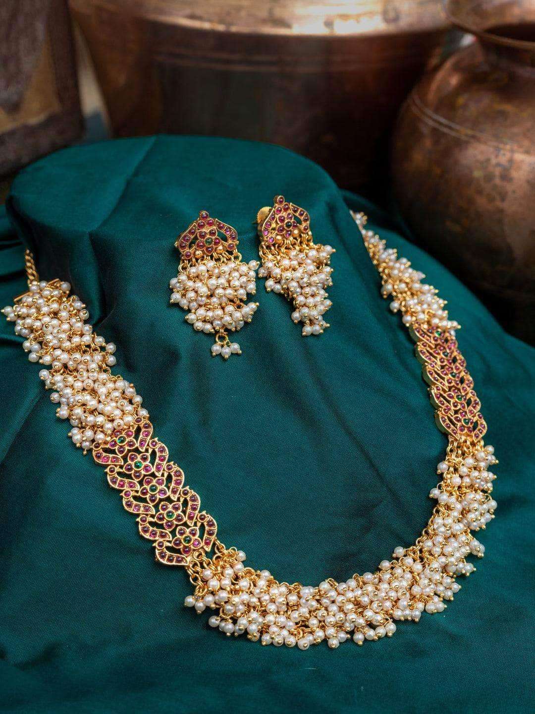 Ishhaara Bridal Pearl Gutta Pusalu Haram