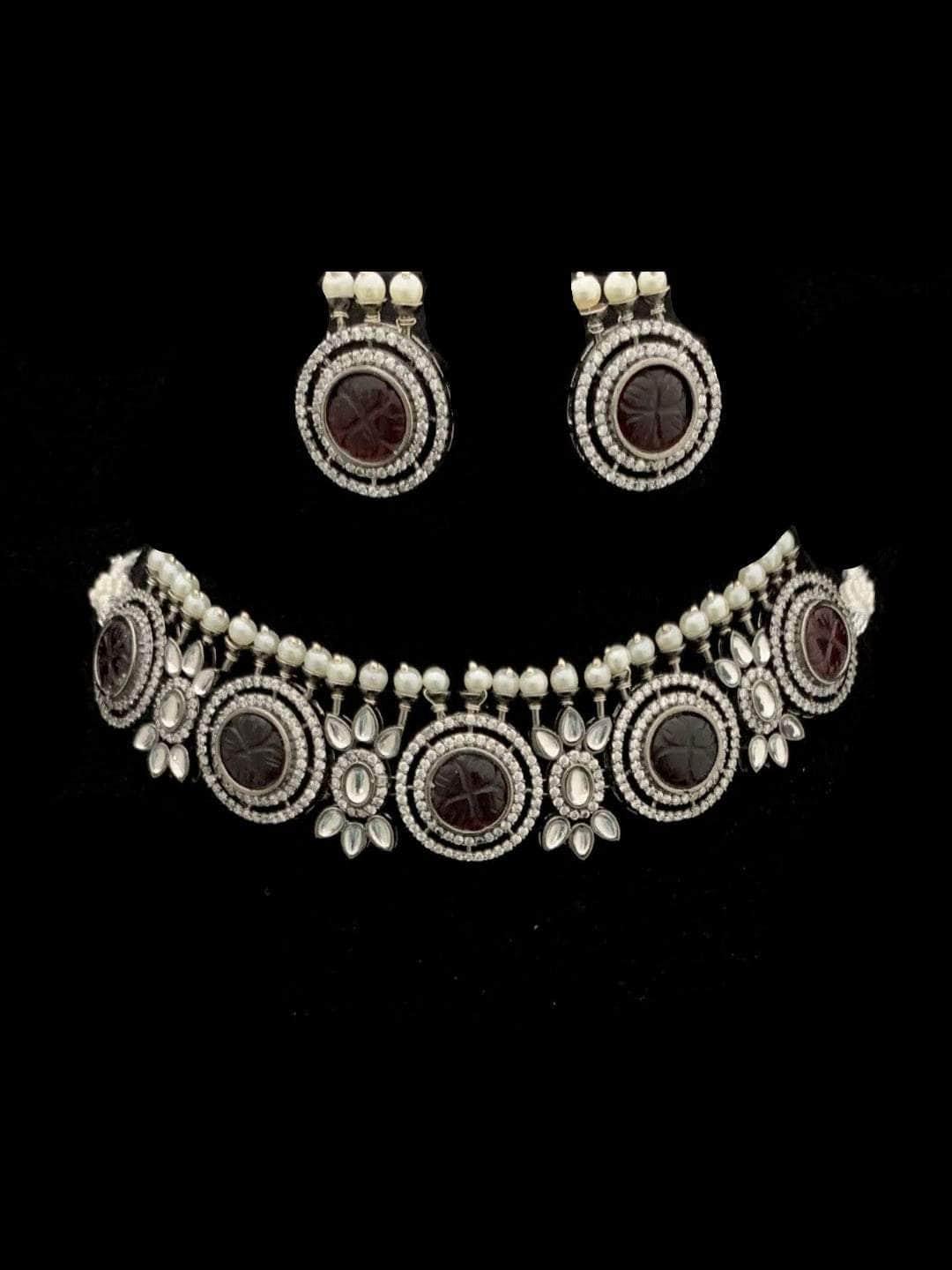 Ishhaara Circle Pearly Charm Necklace