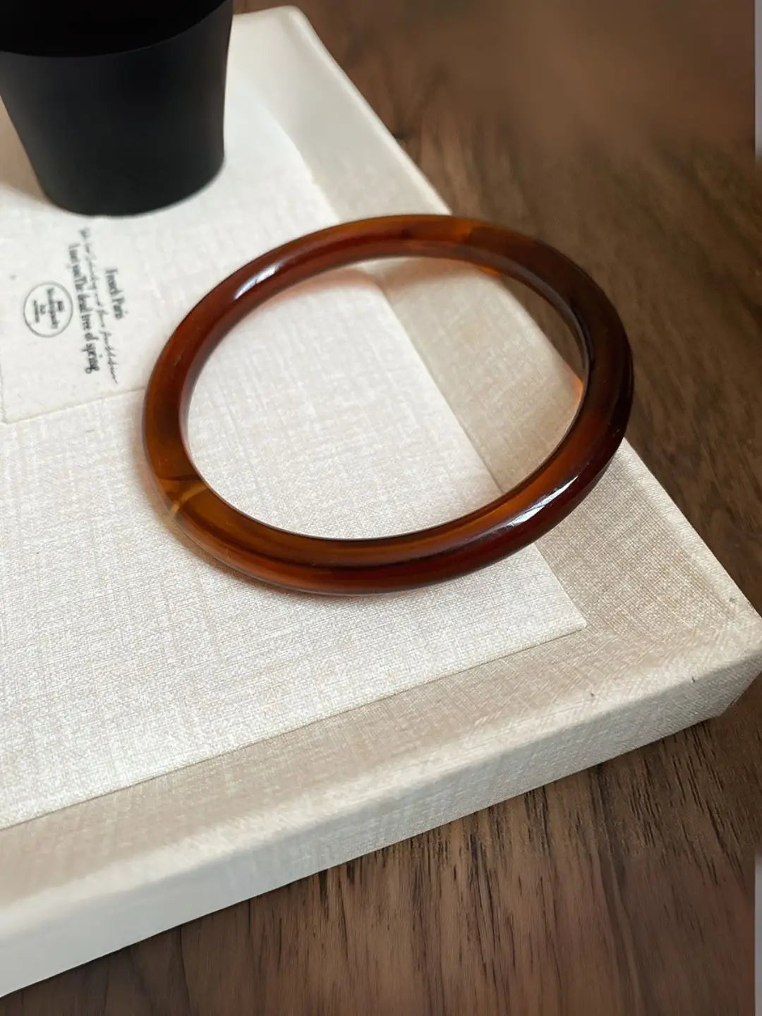 Ishhaara Brown Thin Resin Bangles