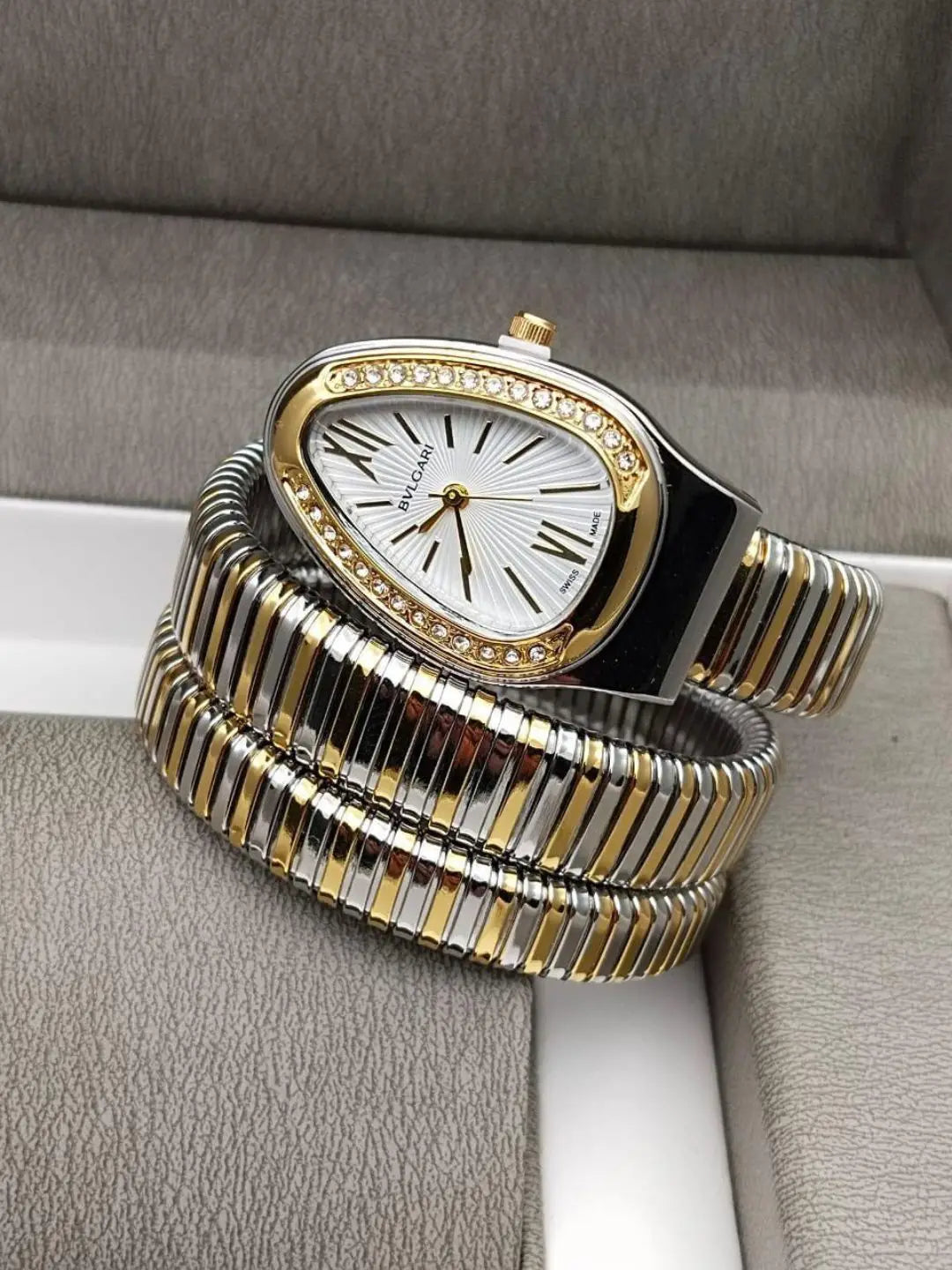 Ishhaara Bvlgari Two Tone Gold Strap