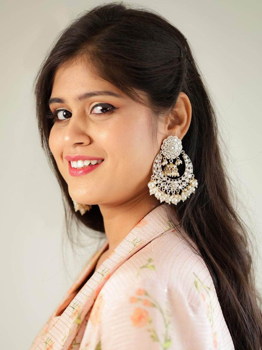 Ishhaara Centre Jumki Chandbali Earrings