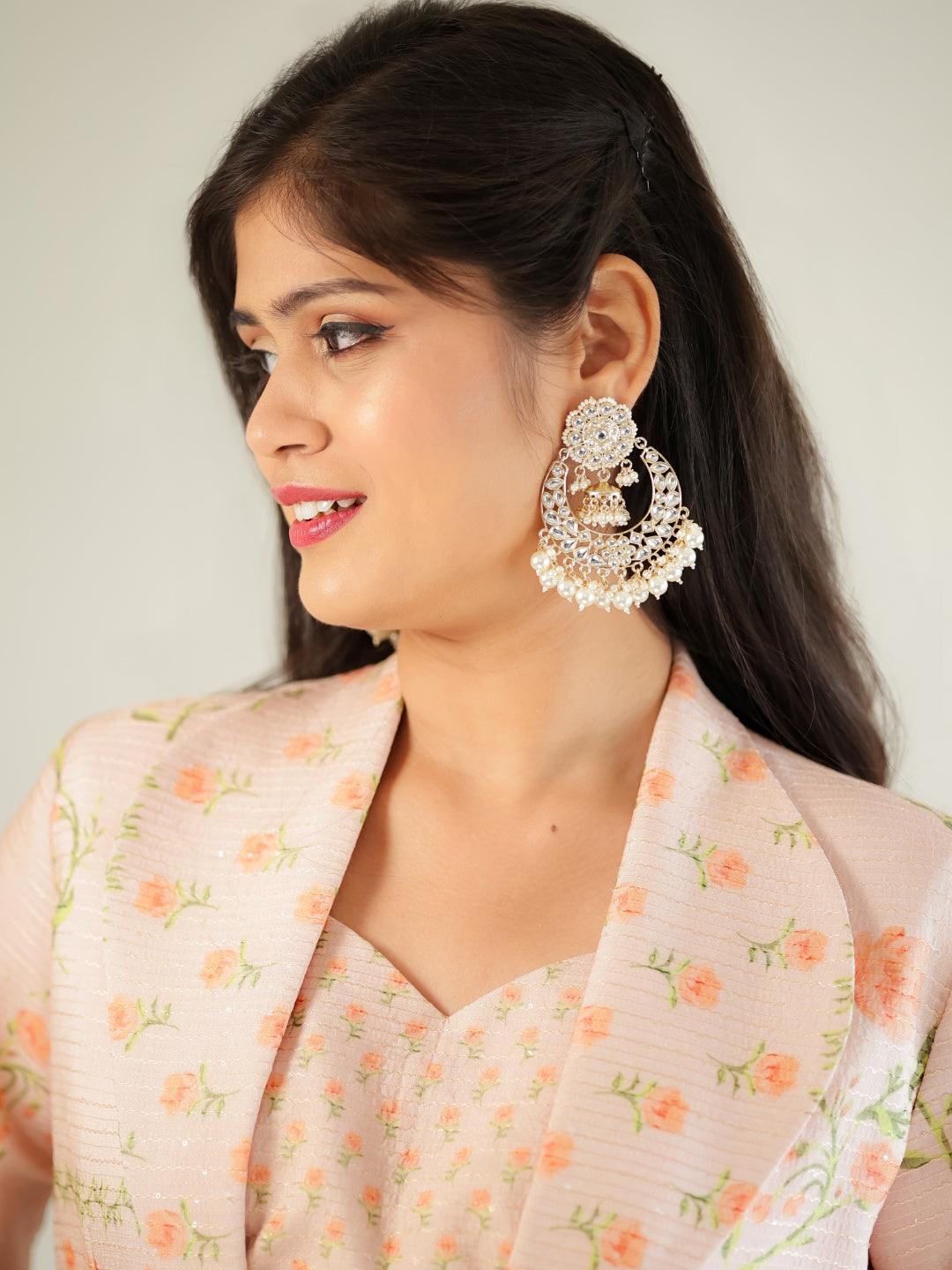 Ishhaara Centre Jumki Chandbali Earrings
