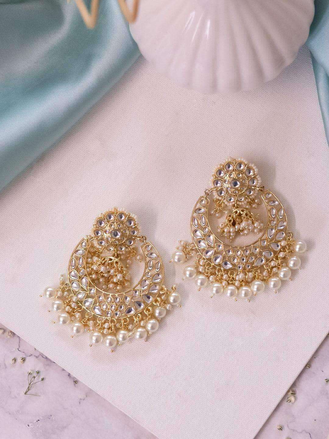 Ishhaara Centre Jumki Chandbali Earrings