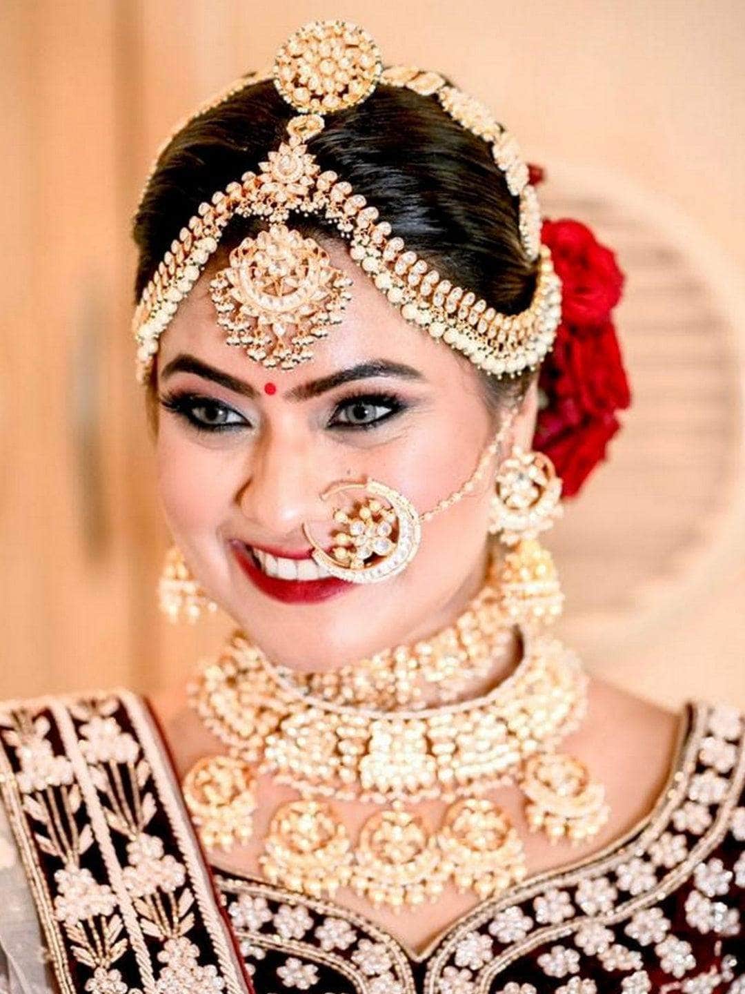 Ishhaara Chand Bridal Choker Necklace Set