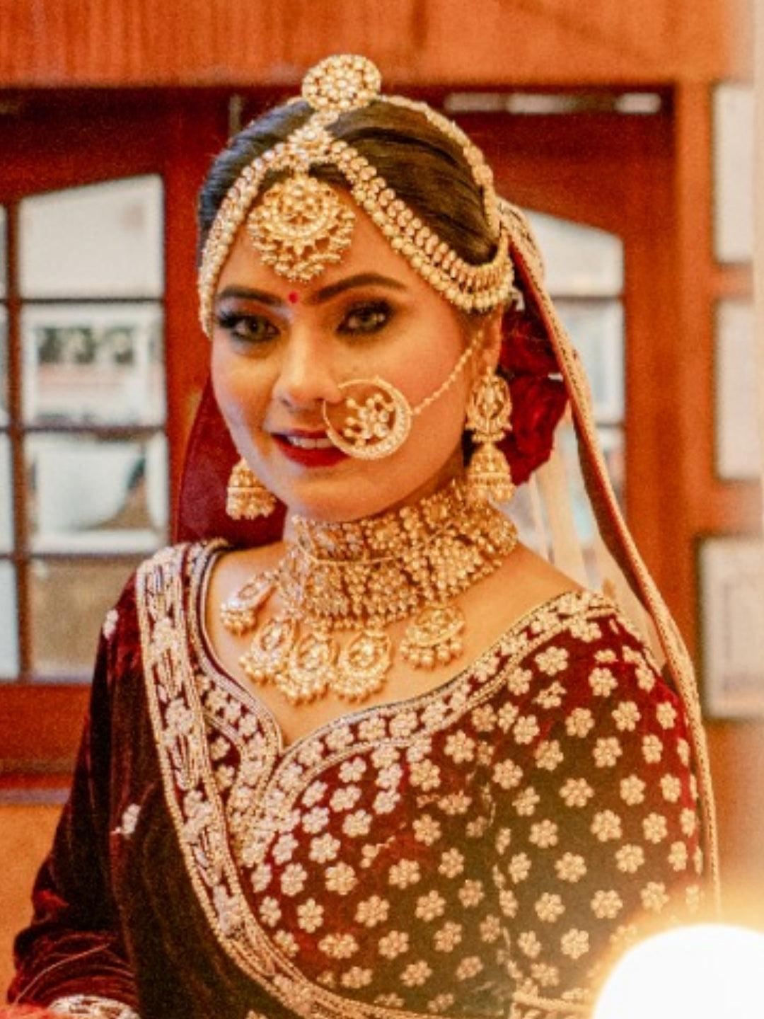 Ishhaara Chand Bridal Choker Necklace Set