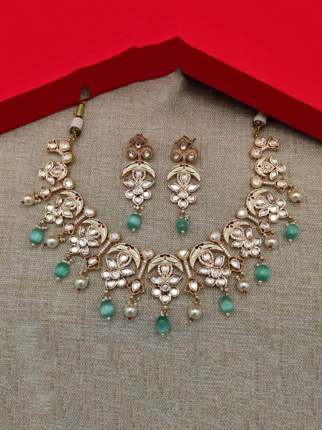 Ishhaara Chandbali paradise Necklace Set